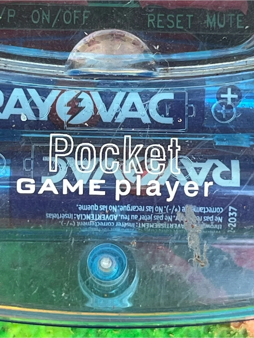 Vintage PocketPad game player Transparent Blue Game Player